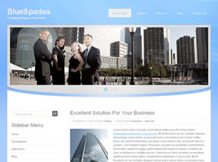 Preview bluespades - FREE HTML CSS JavaScript Template