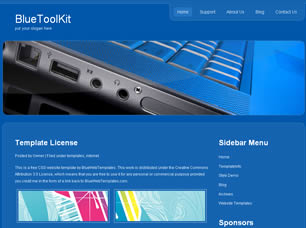 Preview bluetoolkit - FREE HTML CSS JavaScript Template