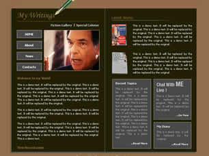 Preview book author - FREE HTML CSS JavaScript Template