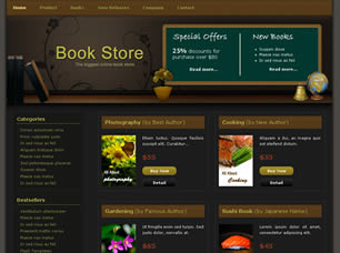 Preview book store - FREE HTML CSS JavaScript Template