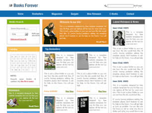 Preview books forever - FREE HTML CSS JavaScript Template