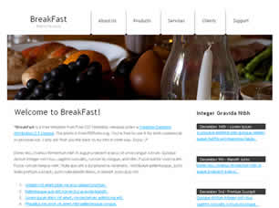 Preview breakfast - FREE HTML CSS JavaScript Template