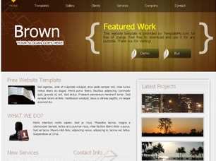 Preview brown - FREE HTML CSS JavaScript Template