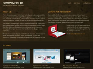 Preview brownfolio - FREE HTML CSS JavaScript Template