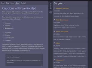 Preview burgeon - FREE HTML CSS JavaScript Template