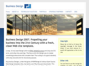 Preview busines design 2007 - FREE HTML CSS JavaScript Template