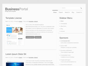 Preview businesportal - FREE HTML CSS JavaScript Template