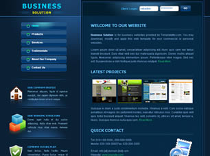 Preview business solution - FREE HTML CSS JavaScript Template