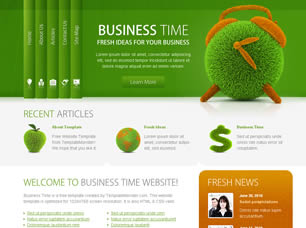 Preview business time - FREE HTML CSS JavaScript Template