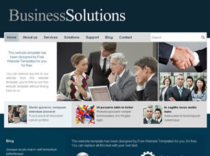 Preview businesssolutions - FREE HTML CSS JavaScript Template