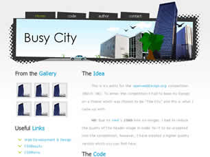 Preview busy city - FREE HTML CSS JavaScript Template