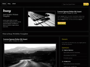 Preview busy - FREE HTML CSS JavaScript Template