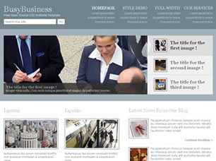 Preview busybusiness - FREE HTML CSS JavaScript Template
