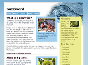 Preview buzzword - FREE HTML CSS JavaScript Template