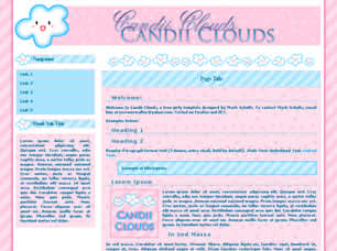 Preview candii clouds - FREE HTML CSS JavaScript Template