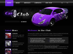 Preview car club - FREE HTML CSS JavaScript Template