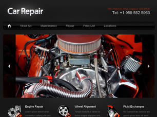 Preview car repair - FREE HTML CSS JavaScript Template