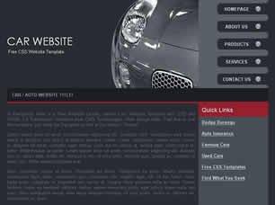 Preview car website - FREE HTML CSS JavaScript Template