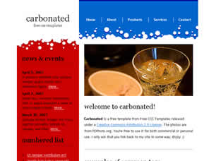 Preview carbonated - FREE HTML CSS JavaScript Template