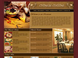 Preview chinese cuisine - FREE HTML CSS JavaScript Template