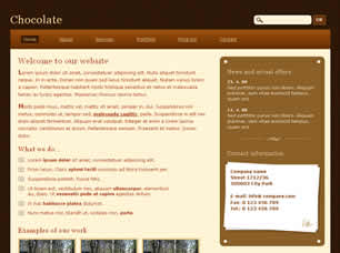 Preview chocolate - FREE HTML CSS JavaScript Template