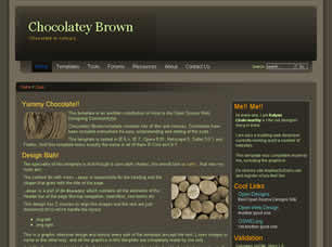 Preview chocolatey brown - FREE HTML CSS JavaScript Template