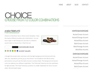 Preview choice - FREE HTML CSS JavaScript Template