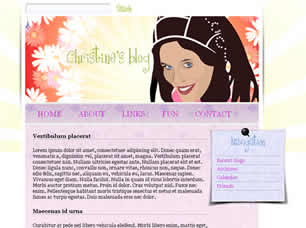 Preview christines blog - FREE HTML CSS JavaScript Template