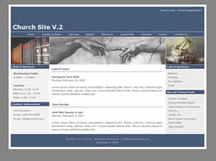 Preview church site v 2 - FREE HTML CSS JavaScript Template