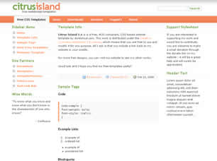 Preview citrus island 1 1 - FREE HTML CSS JavaScript Template