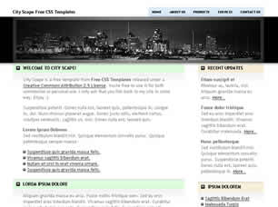 Preview city scape - FREE HTML CSS JavaScript Template