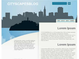 Preview cityscapesblog - FREE HTML CSS JavaScript Template