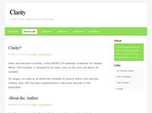 Preview clarity - FREE HTML CSS JavaScript Template