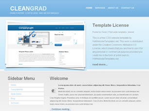 Preview cleangrad - FREE HTML CSS JavaScript Template