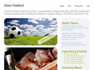 Preview clear football - FREE HTML CSS JavaScript Template