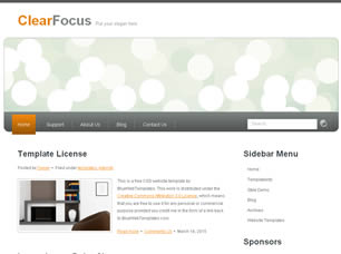 Preview clearfocus - FREE HTML CSS JavaScript Template