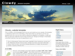 Preview clowdy - FREE HTML CSS JavaScript Template