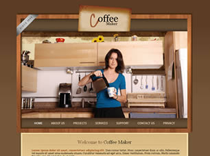 Preview coffee maker - FREE HTML CSS JavaScript Template