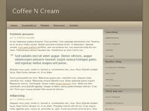 Preview coffee n cream - FREE HTML CSS JavaScript Template