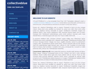 Preview collectiveblue - FREE HTML CSS JavaScript Template