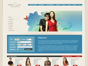 Preview color of love - FREE HTML CSS JavaScript Template