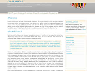 Preview color pencils - FREE HTML CSS JavaScript Template