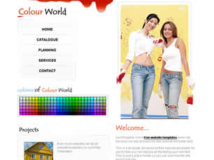 Preview colour world - FREE HTML CSS JavaScript Template