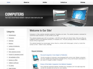 Preview computers - FREE HTML CSS JavaScript Template