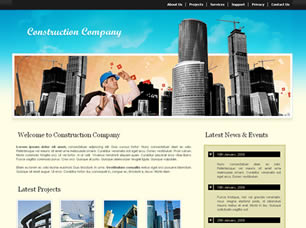 Preview construction company - FREE HTML CSS JavaScript Template