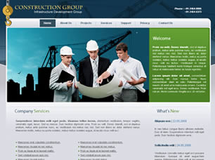 Preview construction group - FREE HTML CSS JavaScript Template