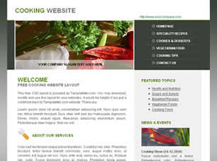 Preview cooking - FREE HTML CSS JavaScript Template