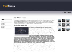 Preview cool racing - FREE HTML CSS JavaScript Template