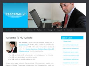 Preview corporate 2 0 - FREE HTML CSS JavaScript Template