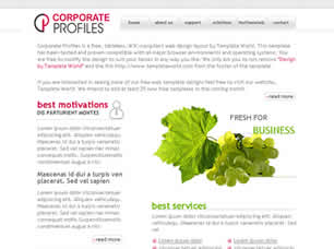 Preview corporate profiles - FREE HTML CSS JavaScript Template